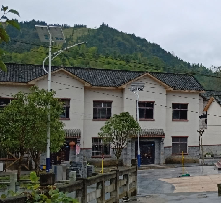 Street lighting project in Zhongling Town, Xiushan