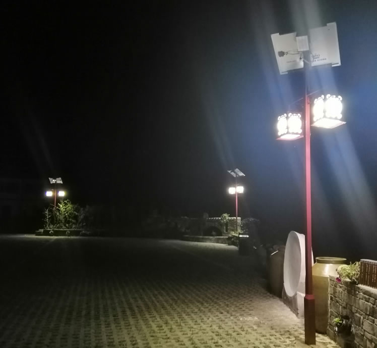 Tourism landscape lamp project in Xiufeng village of Chang'an Township